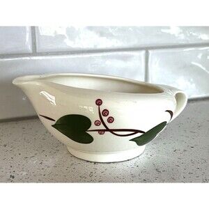 Blue Ridge Stanhome Ivy Gravy Boat Serving Southern Potteries 1950's MCM